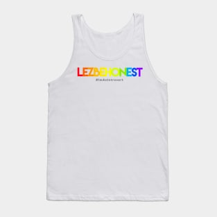 LEZBEHONEST - I'm An Introvert Tank Top